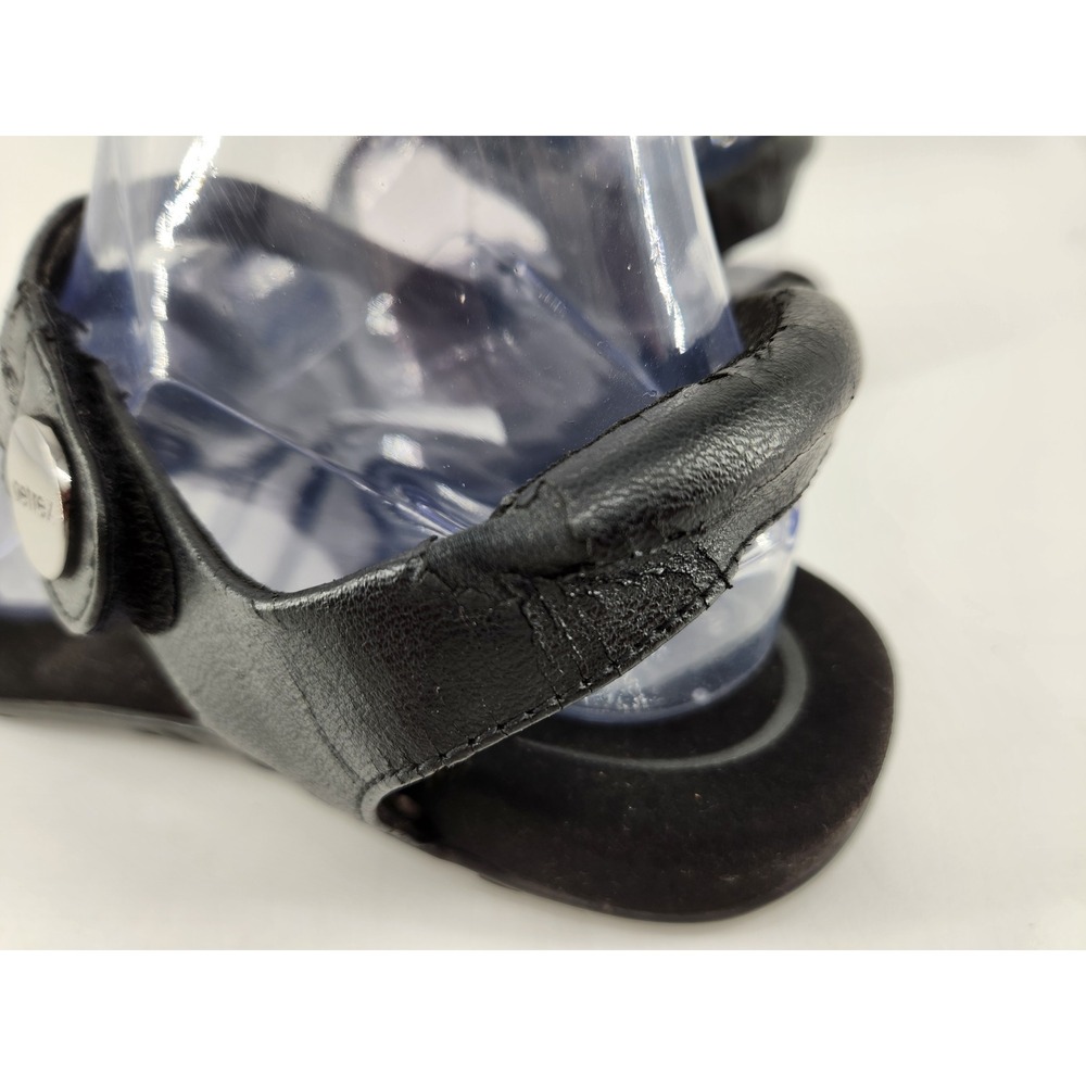 Aetrex Jess Strap Sandals Womens 9-9.5 Black Metallic Strappy Comfort SE210W - Picture 15 of 16